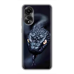 Чохол з картинкою 'Хижаки' для OPPO A78 (4G) (Чорна змія)