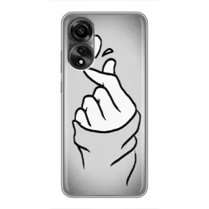 Чехол с принтом «Значок Love» для OPPO A78 (4G)
