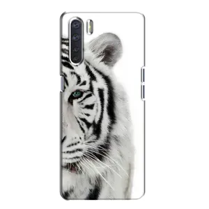 Чохли з картинкою животних Oppo A91 (Білий Тигр)