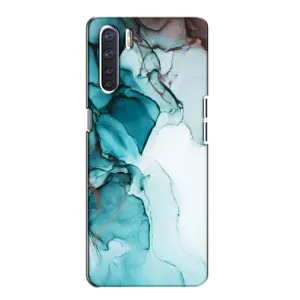 Чохол з принтом «Бірюзовий мрамор» для OPPO A91