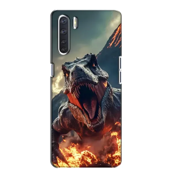 Чехол с принтом «Огненный динозавр» для OPPO A91