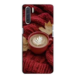 Чохол з принтом «Кава на ковдрі» для OPPO A91