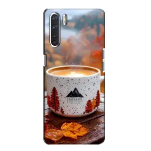 Чохол з принтом «Кава на природі» для OPPO A91