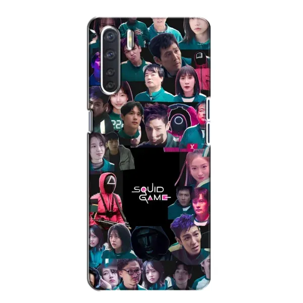 Чохол з принтом «Колаж Гра кальмара» для OPPO A91