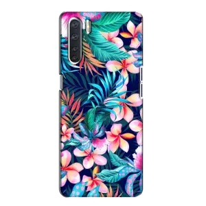 Чохол з принтом «Мальовничі квіти» для OPPO A91