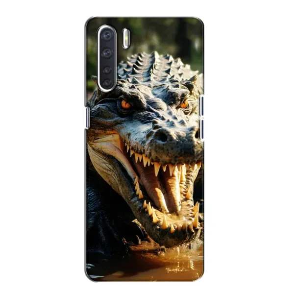 Чехол с принтом «Опасный крокодил» для OPPO A91