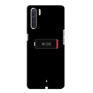 Чехлы для любимой на OPPO А91 (VPrint) (Love battery)