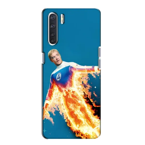 Чехол с принтом «Человек-факел в огне» для OPPO A91 Чехол с принтом «Человек-факел в огне» для OPPO A91