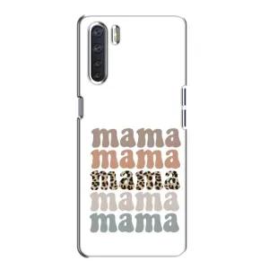 Чохол з принтом «Текстовий колаж мама» для OPPO A91