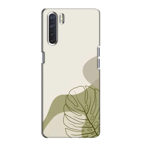 Чохол з принтом «Зелена монстера дизайн» для OPPO A91