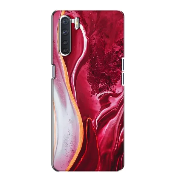 Чохол з принтом «Мрамор червоний» для OPPO A91