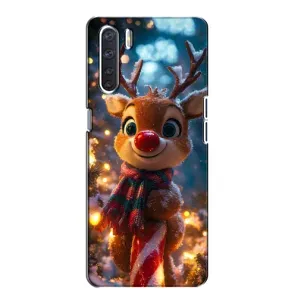 Чехол с принтом «Олень с шарфом» для OPPO A91