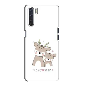 Чохол з принтом «Оленята мама і малюк» для OPPO A91