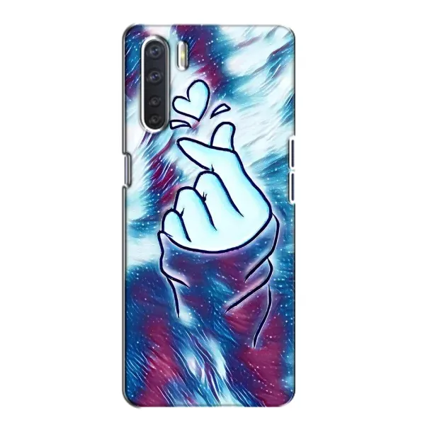 Чохол з принтом «Радужне серце» для OPPO A91 Чохол з принтом «Радужне серце» для OPPO A91