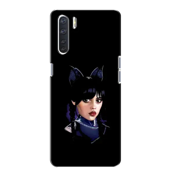 Чохол з принтом «серйозна Венздей» для OPPO A91