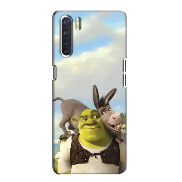 Чохол з принтом «Шрек та Осел» для OPPO A91