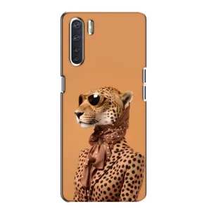 Чохол з принтом стильні тварини для OPPO А91 (Стильний леопард)