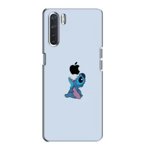 Чохол з принтом Стіч на OPPO A91 (Stitch apple)