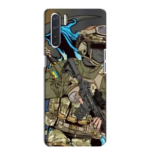 Чехлы с картинкой ЗСУ для Oppo A91 (AlphaPrint) (Воин ВСУ)