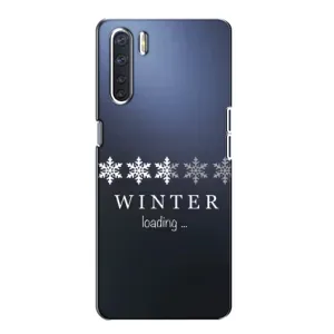 Зимні Чохли для OPPO А91 - прозорий фон (Winter loading)