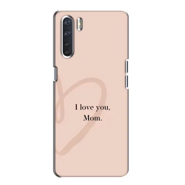 Чохол з принтом «Серце мамі» для OPPO A91
