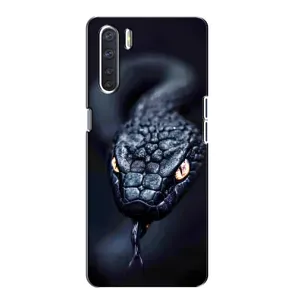 Чехол с принтом «Черная змея» для OPPO A91