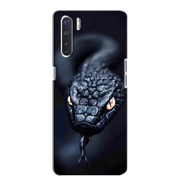 Чехол с принтом «Черная змея» для OPPO A91