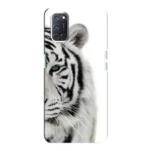 Чохли з картинкою животних Oppo A92 (Білий Тигр)