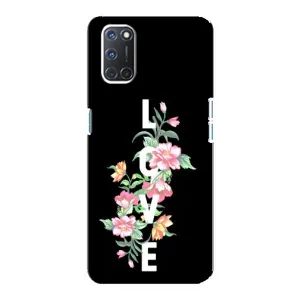 Чехлы для любимой на OPPO А92 (VPrint) (Квіти LOVE)