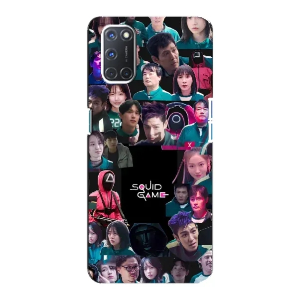 Чохол з принтом «Колаж Гра кальмара» для OPPO A92