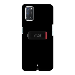 Чехлы для любимой на OPPO А92 (VPrint) (Love battery)