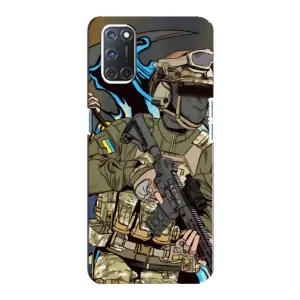 Чехлы с картинкой ЗСУ для Oppo A92 (AlphaPrint) (Воїн ЗСУ)