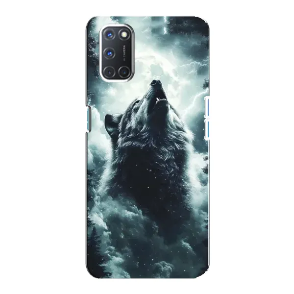 Чохол з принтом «Вовк у хмарах» для OPPO A92