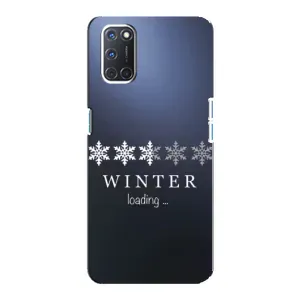 Зимні Чохли для OPPO А92 - прозорий фон (Winter loading)