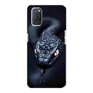 Чохол з картинкою 'Хижаки' для Oppo A92 (Чорна змія)