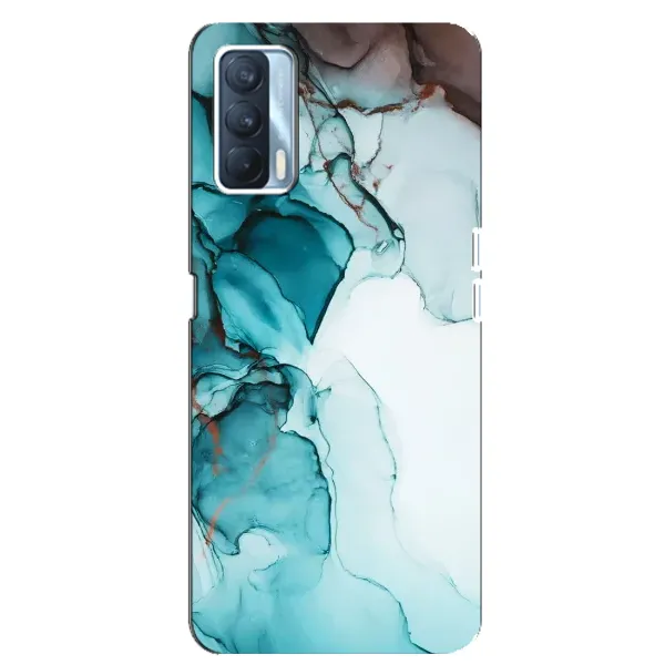 Чехол с принтом «Бирюзовый мрамор» для OPPO A92s