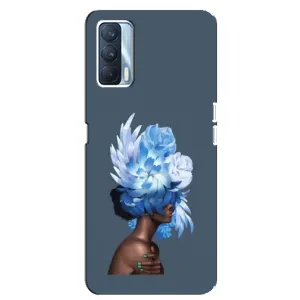 Чехлы (ART) Цветы на Oppo A92s (VPrint) (Квіти на голові)