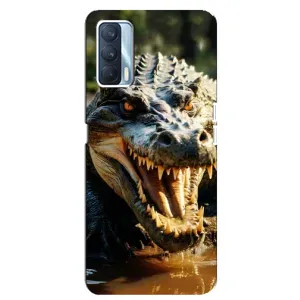 Чохол з принтом «Небезпечний крокодил» для OPPO A92s