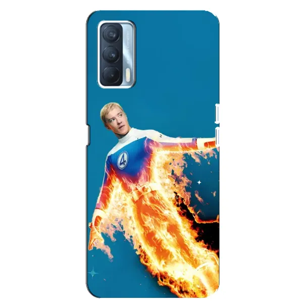 Чохол з принтом «Людина-факел у вогні» для OPPO A92s