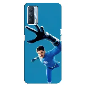 Чохол з принтом Фантастична четвірка для Oppo A92s (Містер Фантастік супергерой)