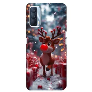 Чохол з принтом «Олень серед подарунків» для OPPO A92s