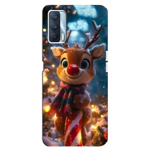 Чохол з принтом «Олень з шарфом» для OPPO A92s