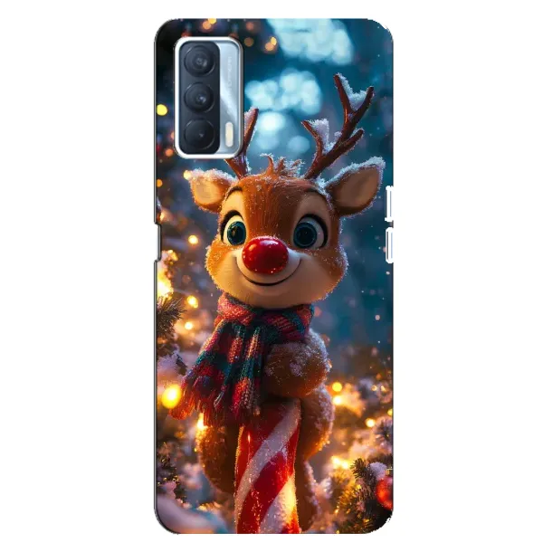 Чохол з принтом «Олень з шарфом» для OPPO A92s