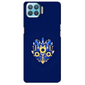 Чехлы для Oppo A93 Укр. Символика (AlphaPrint) (Цветочный Герб)