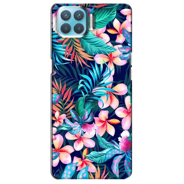 Чохол з принтом «Мальовничі квіти» для OPPO A93