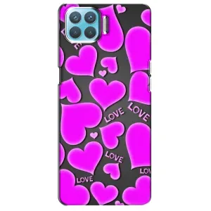 Чехлы для любимой на OPPO A93 (VPrint) (Pink hearts)
