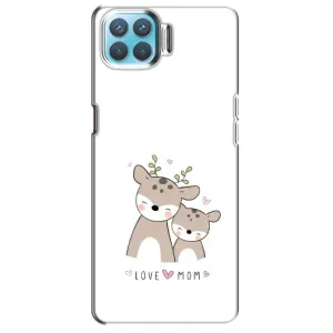 Чохол з принтом «Оленята мама і малюк» для OPPO A93