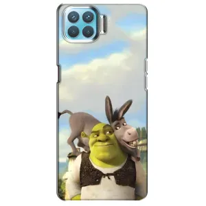 Чохол з мультфільмом Шрек на Oppo A93 (Шрек та Осел)