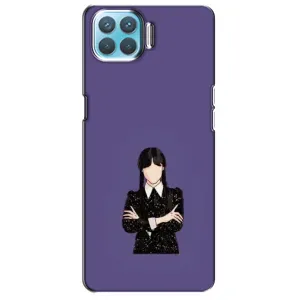 Чохли Венсдей на Oppo A93 Уенсдей (AlphaPrint) (Венздей у чорному)
