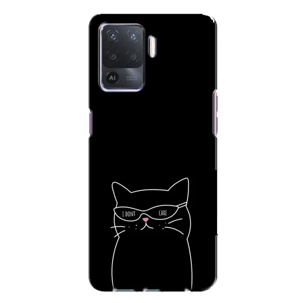 Чохол з принтом «Байдужий кіт» для OPPO A94